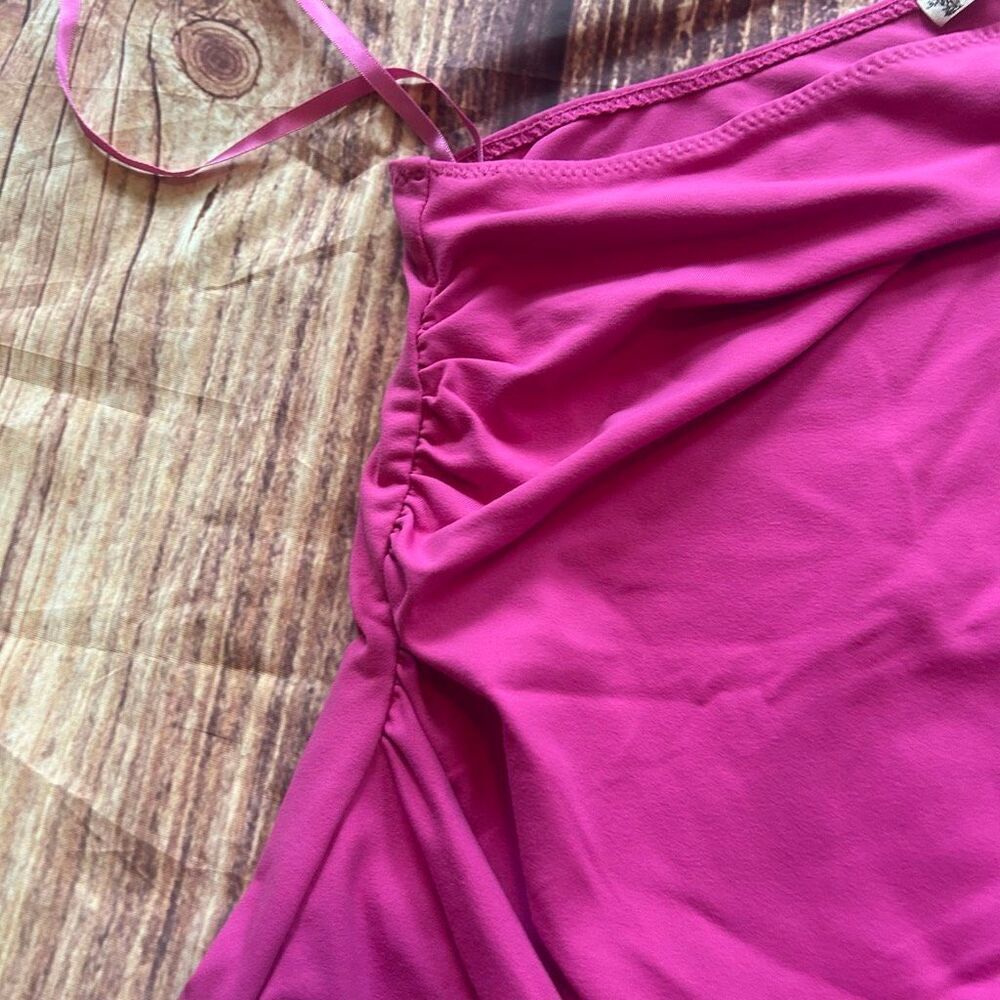 Women’s Free People 1 Shoulder Bodysuit Pink Size M - Picture 2 of 7